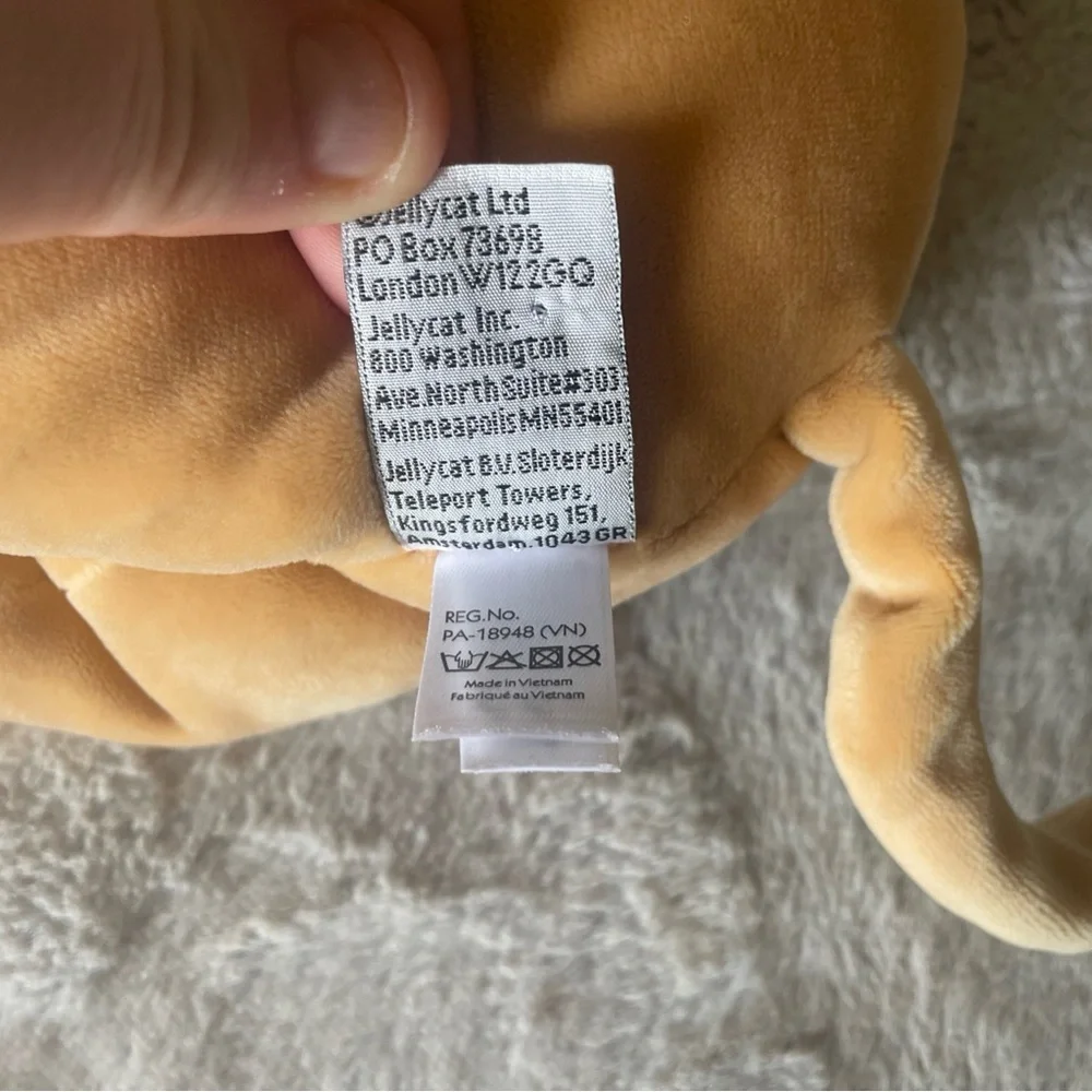 Jellycat  medium mellow mallowDog Pillow Toy - Soft Tan Dachshund Stuffed Animal